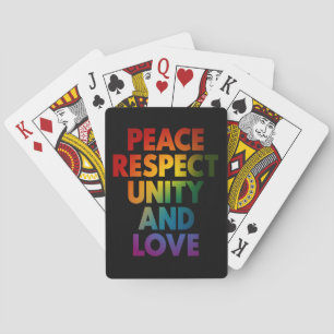 Stolz Frieden Respekt Einheit Und Liebe  Spielkarten