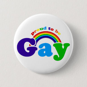 Stolz für Gay Pride und Rechte schwul sein Button