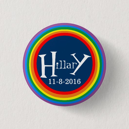 Stolz für Hillary durch HillaryClinton4u Button (Vorderseite)