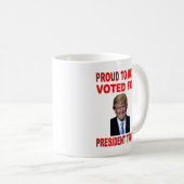STOLZ, FÜR PRÄSIDENT TRUMP GESTIMMT ZU HABEN KAFFEETASSE (VorderseiteRechts)