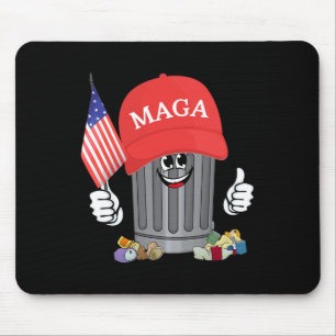 Stolz Garbage Trump Unterstützer Müll kann Cartoon Mousepad