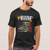 Stolz, Gay Biker, LGBT Motorrad Club, Gay Pride T-Shirt (Vorderseite)