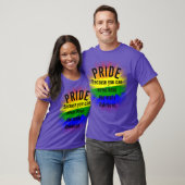 Stolz Gay Pride Cant hat zu viele Regenbogen T-Shirt (Unisex)