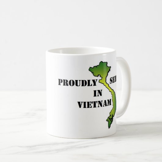 Stolz gedientes Vietnam Kaffeetasse (VorderseiteRechts)
