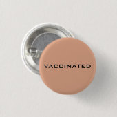 Stolz geimpfte Coronavirus-Pandemie Button (Vorne & Hinten)