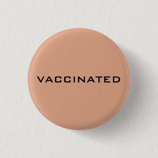 Stolz geimpfte Coronavirus-Pandemie Button (Vorderseite)