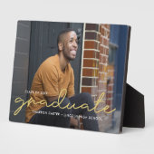 Stolz geschrieben EDITABLE FARBEN Abschluss Plaque Fotoplatte (Seite)