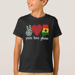 Stolz Ghanaian Roots Ghana Flag Ghanaisches Erbe T-Shirt