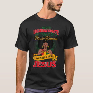 Stolz glaubt die afrikanische Melanin Black Women T-Shirt