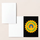 Stolz. Glücklicher Stolz. Gay Liebe, Regenbogenfar Folienkarte (Anzeige)