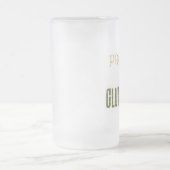 Stolz, Glutenfreie eisige GlasTasse zu sein Mattglas Bierglas (Mittel)