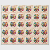 "Stolz goldene Liebe" Geschenkpapier (Flach)