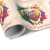 "Stolz goldene Liebe" Geschenkpapier (Rolleneckpunkt)