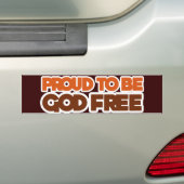 Stolz, Gott freier Atheist zu sein Autoaufkleber (Auf Auto)