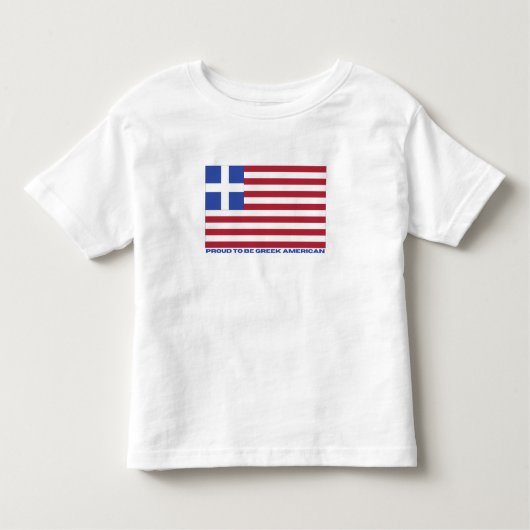 STOLZ, GRIECHISCHER AMERIKANER ZU SEIN! KLEINKIND T-SHIRT (Vorderseite)
