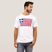 STOLZ, GRIECHISCHER AMERIKANER ZU SEIN!- "Mit Text T-Shirt (Vorne ganz)