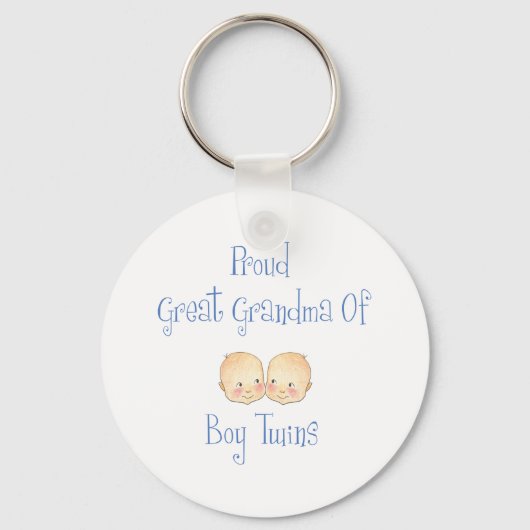 Stolz große Oma der Jungen Zwillinge Schlüsselanhänger (Vorderseite)