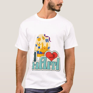 Stolz Haitian - Haitianischer Flaggenstaat T - Shi T-Shirt