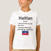 Stolz Haitian Roots Haitianisches Erbe Flag Haitia T-Shirt (Vorderseite)