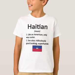 Stolz Haitian Roots Haitianisches Erbe Flag Haitia T-Shirt