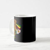 Stolz-Handfist-Flagge Simbabwes Kaffeetasse (Vorderseite Links)