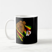 Stolz-Handfist-Flagge Simbabwes Kaffeetasse (Links)