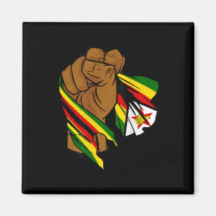 Stolz-Handfist-Flagge Simbabwes Magnet
