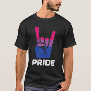 Stolz Handzeichen Bisexuell Bi Stolz Flagge LGBTQ  T-Shirt