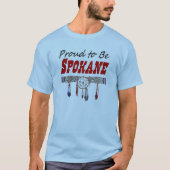 Stolz, helle FarbT - Shirt Spokanes zu sein (Vorderseite)
