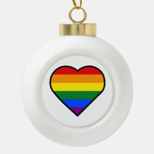 STOLZ HERZ KERAMIK Kugel-Ornament