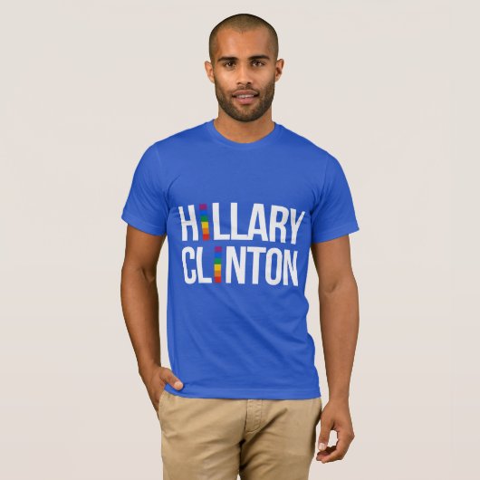 Stolz Hillary Clinton -- LGBT - T-Shirt (Vorne ganz)