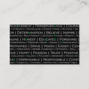 Stolz, ich Berufliche Visitenkarte zu sein