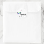 Stolz, ich homosexuelle Männer stolz Superheld zu Runder Aufkleber (Tasche)