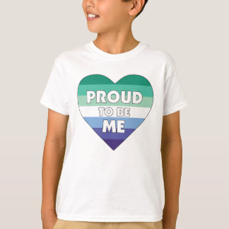 Stolz, ich LGBTQ Gay Men Stolz Herz T-Shirt