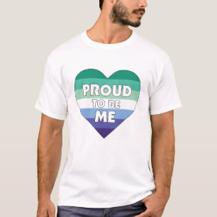 Stolz, ich LGBTQ Gay Men Stolz Herz T-Shirt