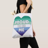 Stolz, ich LGBTQ Gay Men Stolz Herz Tasche (Von Nahem)