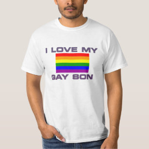 STOLZ Ich liebe meinen schwulen Sohn Regenbogen-Fa T-Shirt