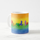 Stolz, ich selbst zu sein kaffeetasse (Vorderseite Links)