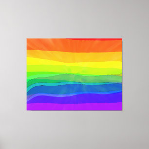 Stolz, ich selbst zu sein - LGBTQIA Stolz Leinwanddruck