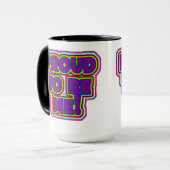 Stolz, ich zu sein! - LGBTQ+-Preis Tasse (Vorderseite Links)