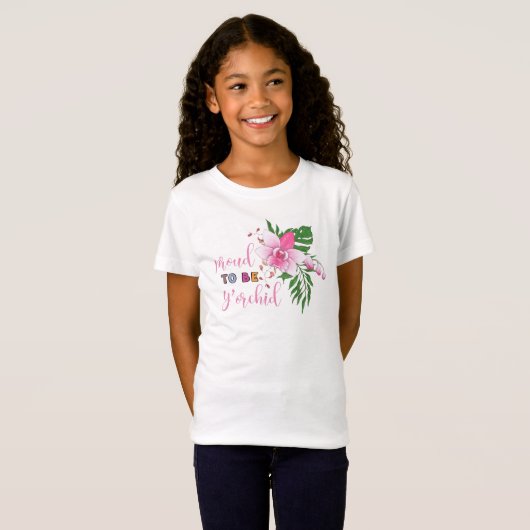Stolz Ihr Kind Funny y'Orchid Matching T-Shirt (Vorne ganz)