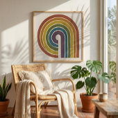 Stolz im Stil der Mitte des Jahrhunderts, Quadrat Poster