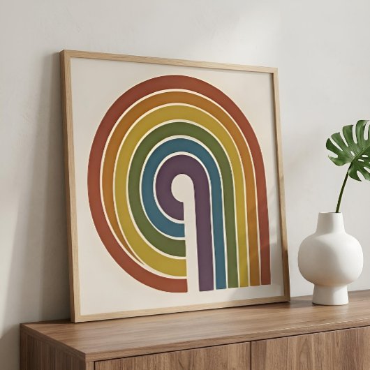 Stolz im Stil der Mitte des Jahrhunderts, Quadrat Poster