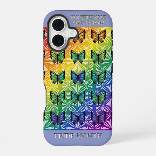 Stolz in der Flugkollektion iPhone 16 Hülle (Rückseite)
