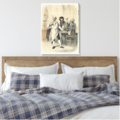 Stolz in der Küche, aus einer Reihe von Druckgrafi Leinwanddruck (Insitu (Schlafzimmer))