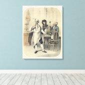 Stolz in der Küche, aus einer Reihe von Druckgrafi Leinwanddruck (Insitu (Holzboden))