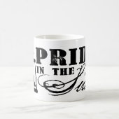 Stolz in der Seite - Flussufer, CA Kaffeetasse (Mittel)