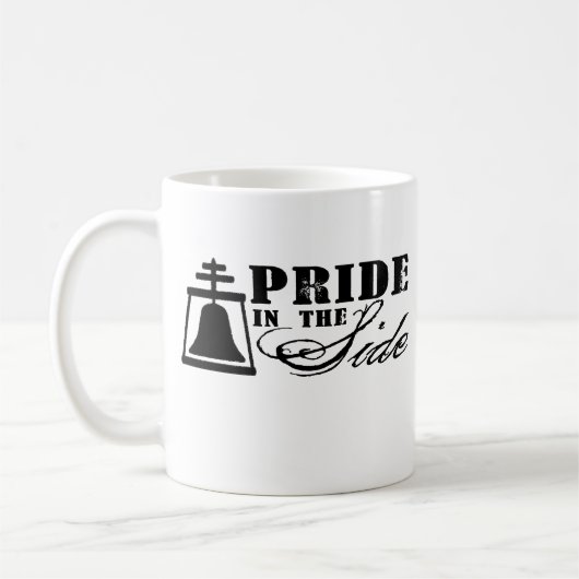 Stolz in der Seite - Flussufer, CA Kaffeetasse (Links)