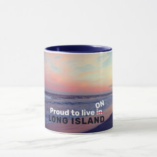 Stolz, in der Tasse auf langen Inseln zu leben