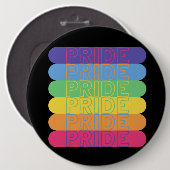 Stolz in Regenbogenfarben Button (Vorne & Hinten)